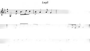 نت سنتور آهنگ لیلی منال ویگن